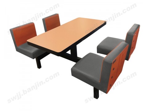 厂家直销快餐桌椅 肯德基餐桌椅 连体餐桌椅组合