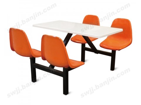北京办公家具供应饭店食堂餐桌椅组合四人位餐椅可定制