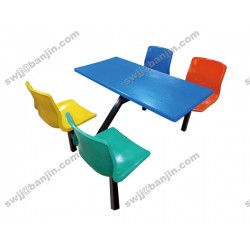餐桌椅 板式餐台 简易餐桌 快餐桌 免漆板桌子椅子