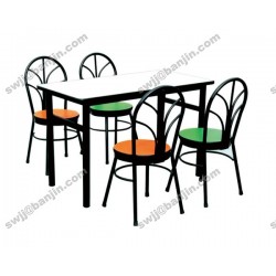 现代简约餐台 时尚四人吃饭长桌子餐桌椅