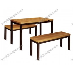 北京 现代简约餐桌椅组合 4人组合长方形板式餐桌