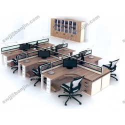 办公桌 现代简约电脑桌 屏风员工桌