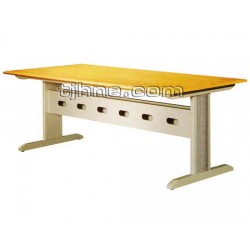 天津海诺尔铁柜直销钢制阅览桌椅 钢木桌椅