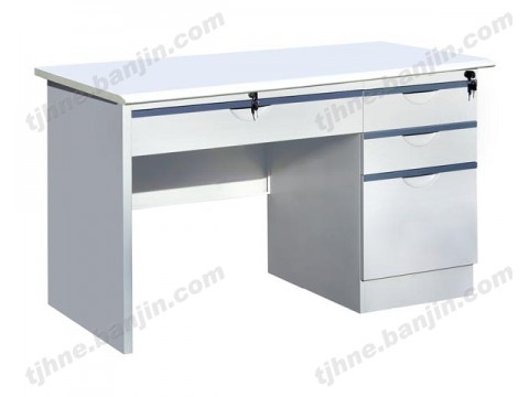 特价加厚铁皮电脑桌 钢制办公桌 铁皮桌子 防火板办公桌