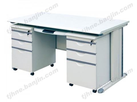 厂家直销钢制单人带抽屉桌 1.4米阅览桌 写字台 办公电脑桌