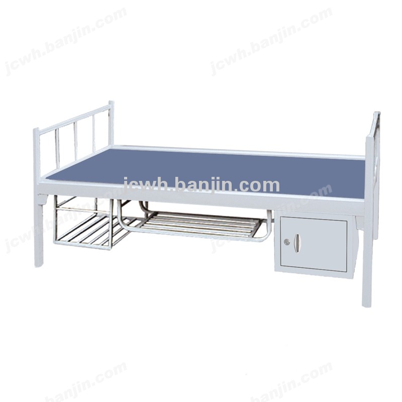 铁柜单人  床 钢制学生床