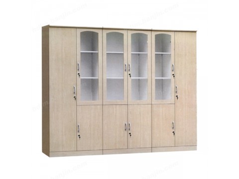 板式简约书柜 自由组合现代书架 带门书橱玻璃门