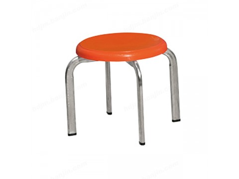 简约圆凳 课桌凳 不锈钢四腿凳子