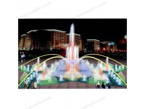 大厂亿安照明器雕喷泉广场流水雕塑
