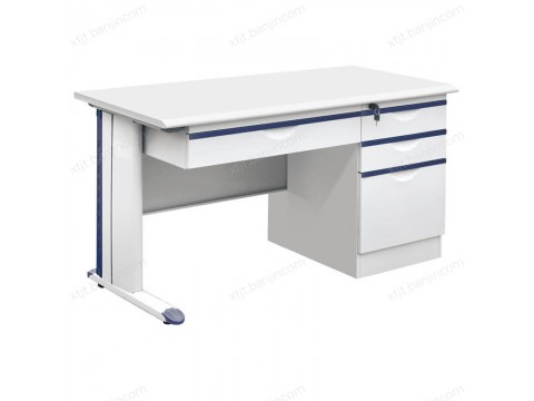香河钢制办公桌 单人电脑桌