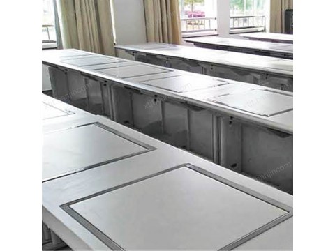 香河学校翻转电脑桌 多媒体课桌