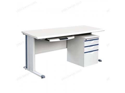 香河直销简约职员办公桌 单人带柜电脑桌 现代员工桌写字台