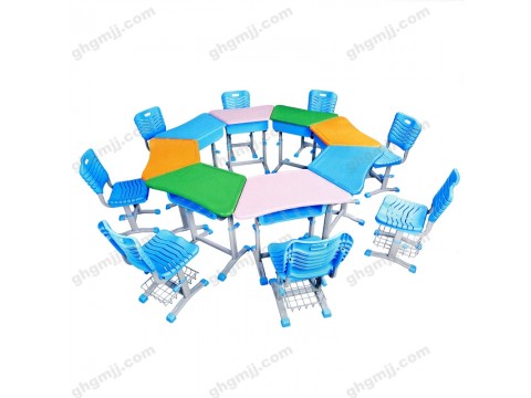 河北学校单人双人课桌椅中小学生家用小学78