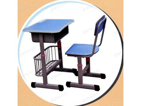 河北加厚课桌椅单双人学生桌椅书桌培训桌