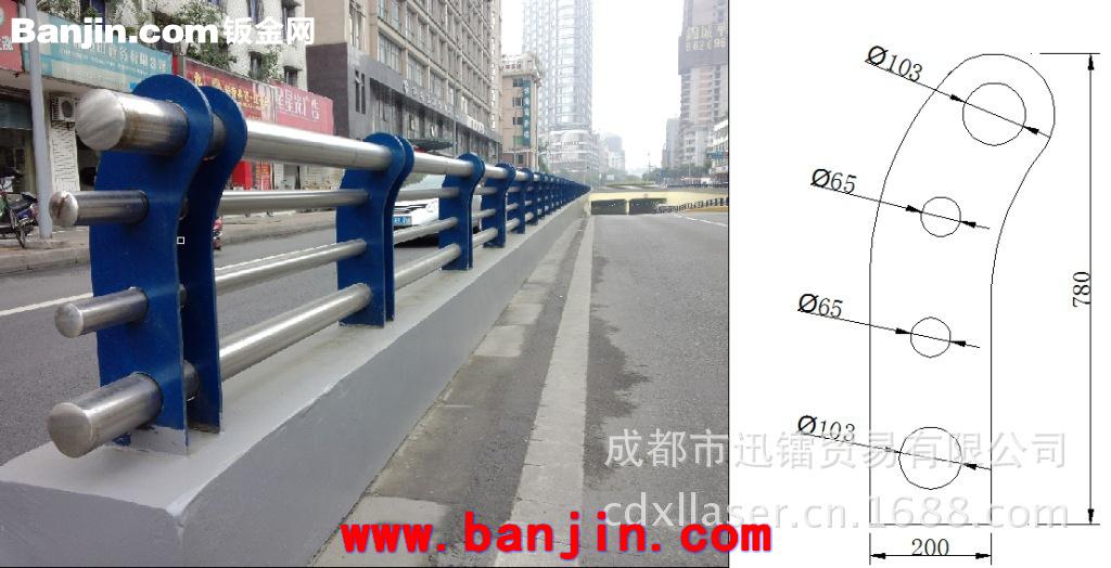 成都桥梁栏杆立柱激光切割 等离子切割加工