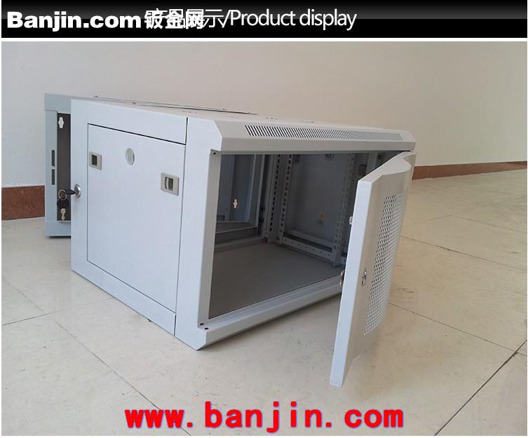 4U标准网吧用机柜 可定制专业的壁挂式双结构网络交换机挂墙柜