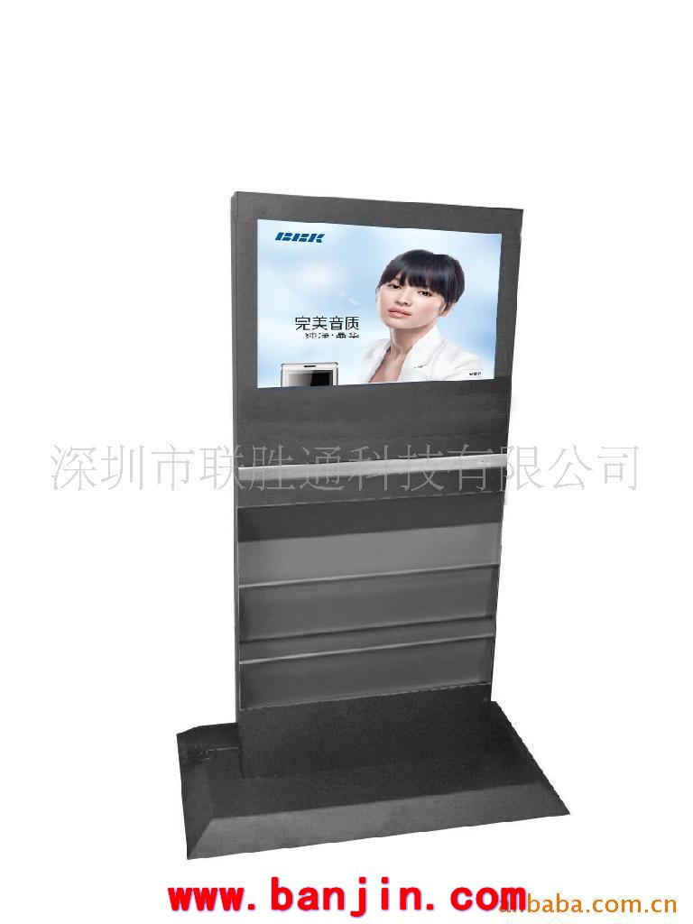 供应横屏立柜广告机金属促销架（四千㎡展示架工厂）