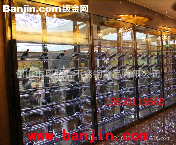 恒温不锈钢酒柜价格 佛山不锈钢制品厂专业定做  酒店不锈钢酒柜