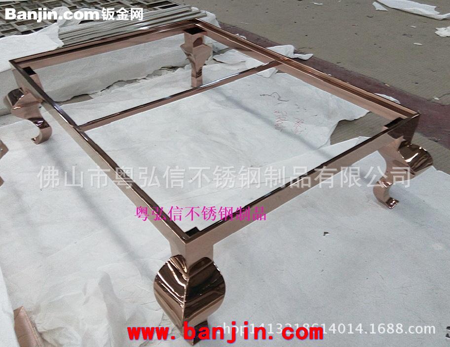 时尚创意不锈钢茶几 钢化玻璃金属茶几 不锈钢茶几家具批发