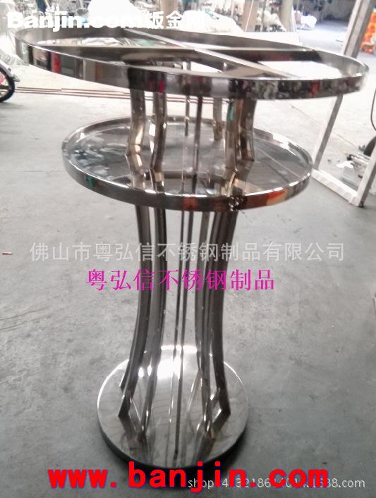 KTV不锈钢茶几 水晶不锈钢造型茶几 酒吧茶几定做 