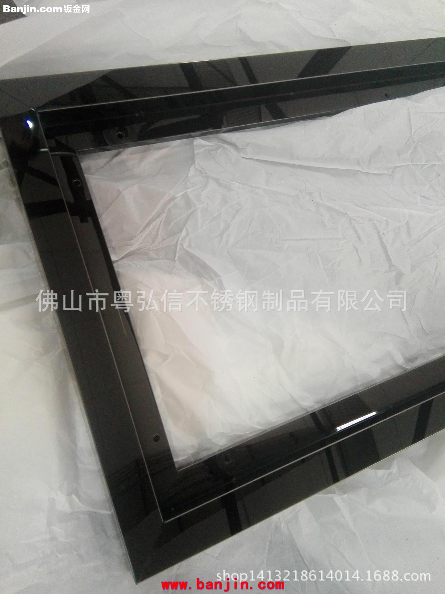 黑镜钢画框 专业订做画廊不锈钢画框装裱 酒店不锈钢装饰画框
