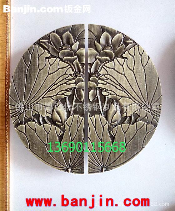 雕刻不锈钢拉手 图腾不锈钢拉手门把手定制加工