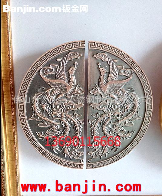 雕刻不锈钢拉手 图腾不锈钢拉手门把手定制加工