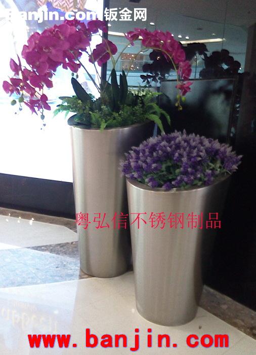 酒店大堂组合式不锈钢花盆 高端大气不锈钢花钵厂家直销