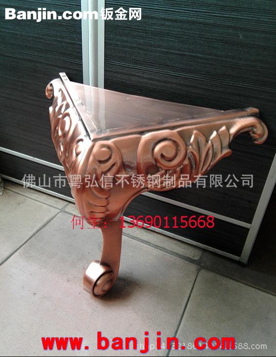 专业加工欧式不锈钢茶几脚厂商 福建夜场不锈钢发光茶几专业定做