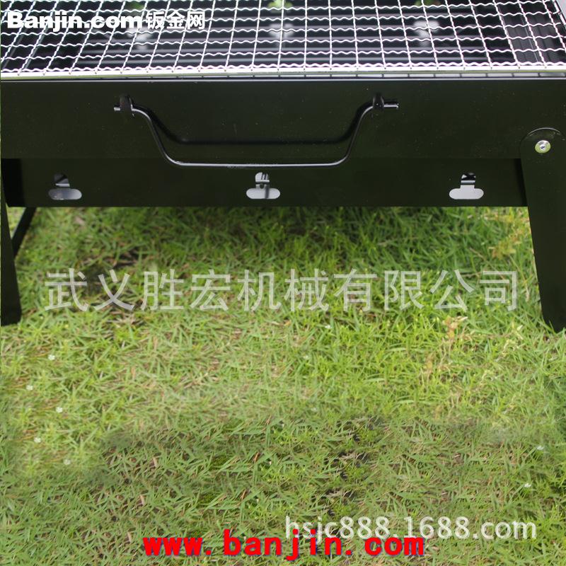 厂家直销 专业供应野外户外折叠不锈钢烧烤炉 手提式烧烤架网