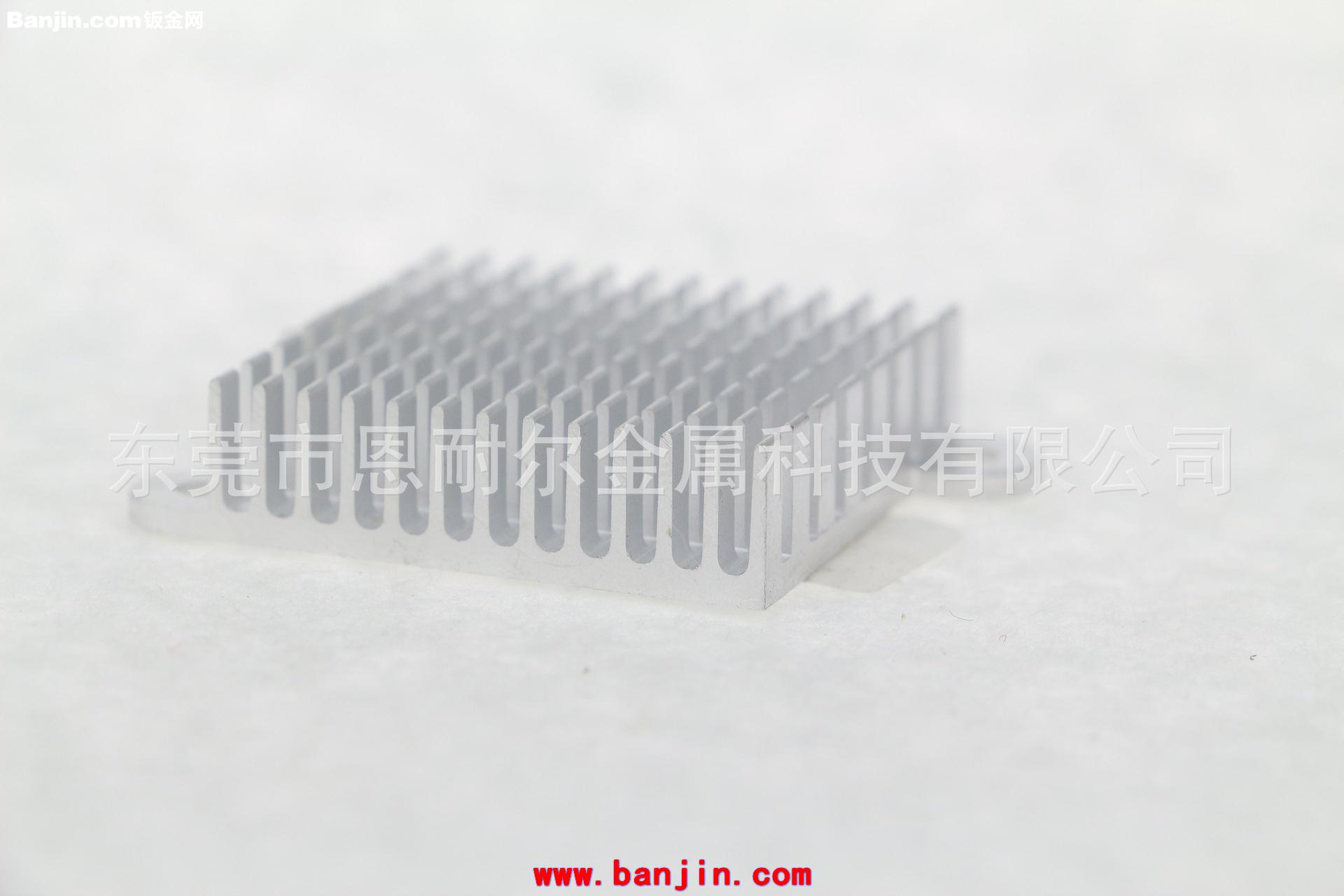 恩耐尔厂家供应35*35*10MM铝散热器 电子芯片散热器 挤压散热器