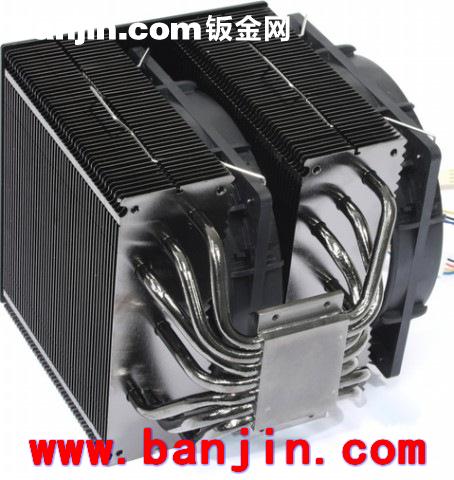 供应商直销超强功率风冷散热热管散热器 优质铜铝复合热管散热器
