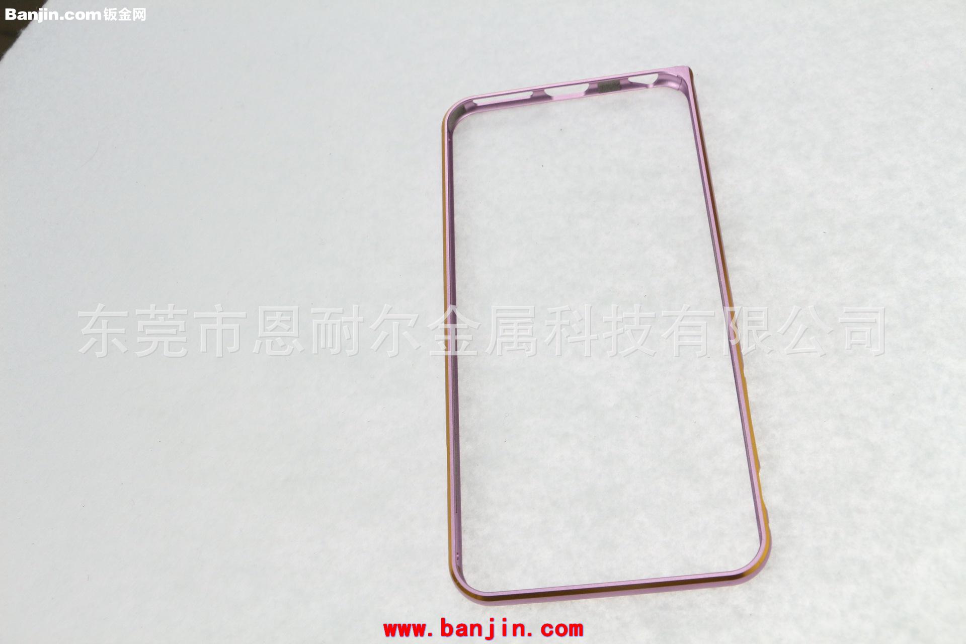 精品粉色iphone6 4.7寸金属边框外壳带按键 iphone铝外壳 现货
