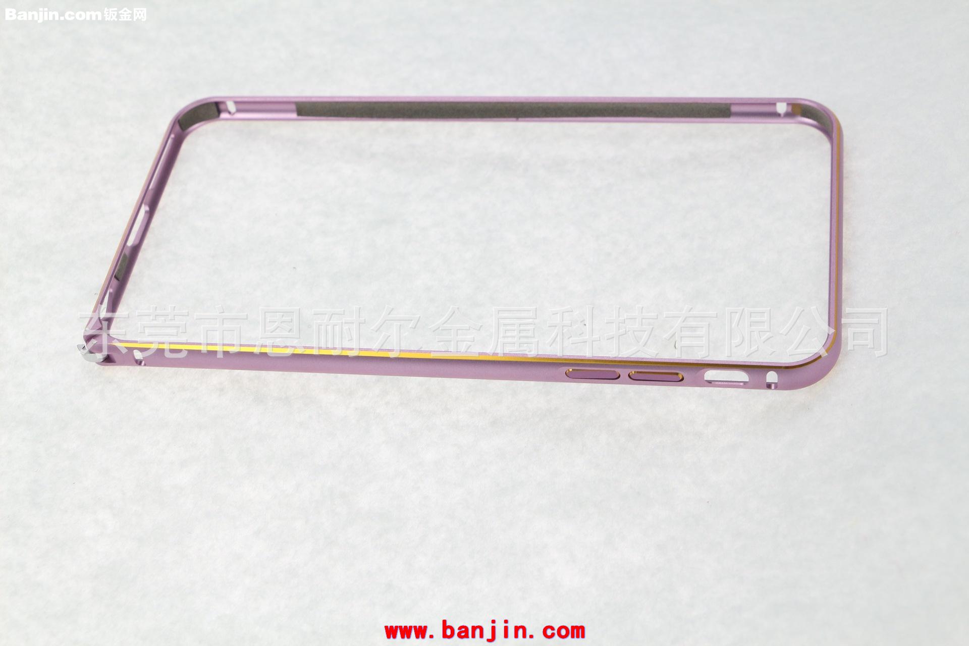 精品粉色iphone6 4.7寸金属边框外壳带按键 iphone铝外壳 现货