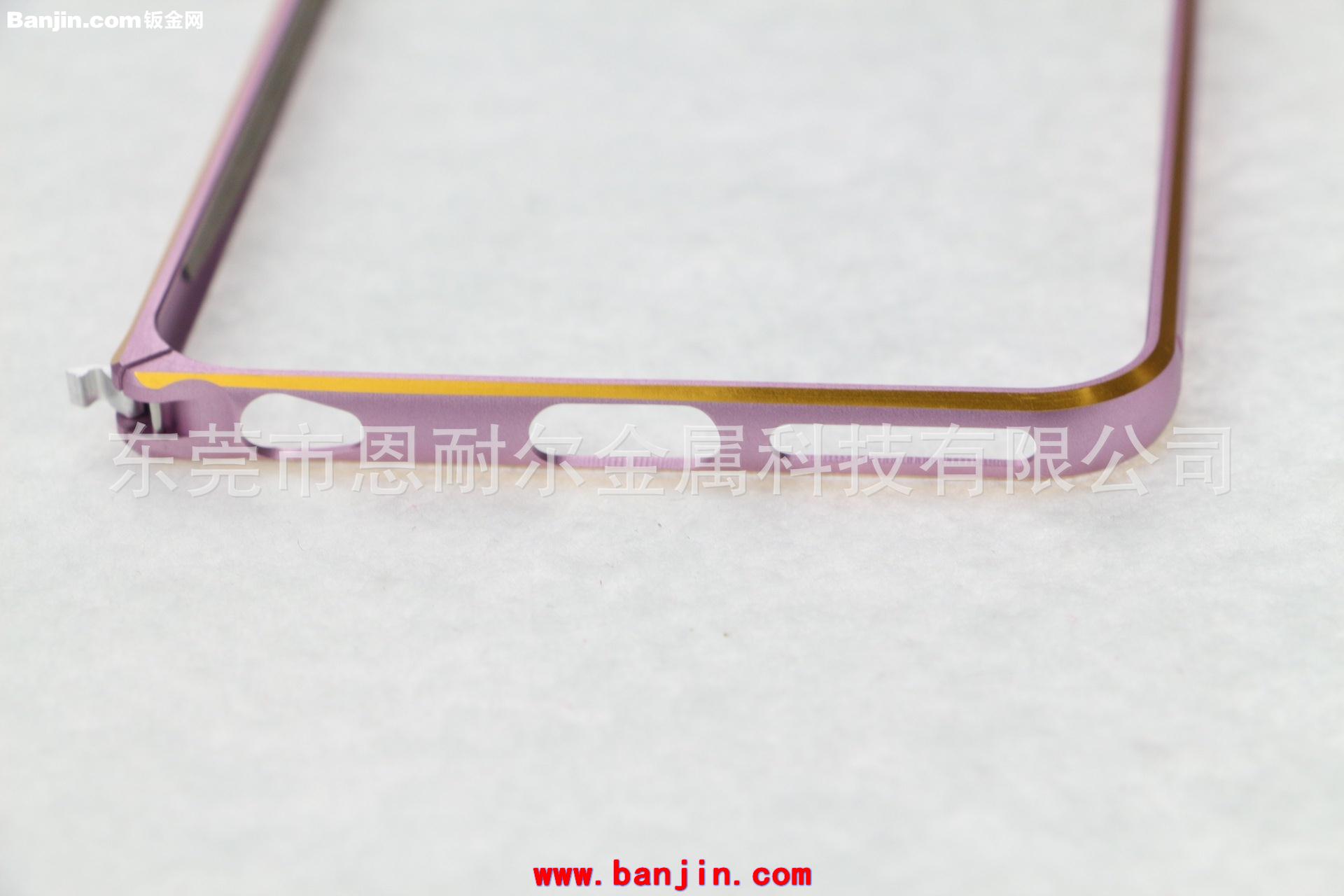 精品粉色iphone6 4.7寸金属边框外壳带按键 iphone铝外壳 现货