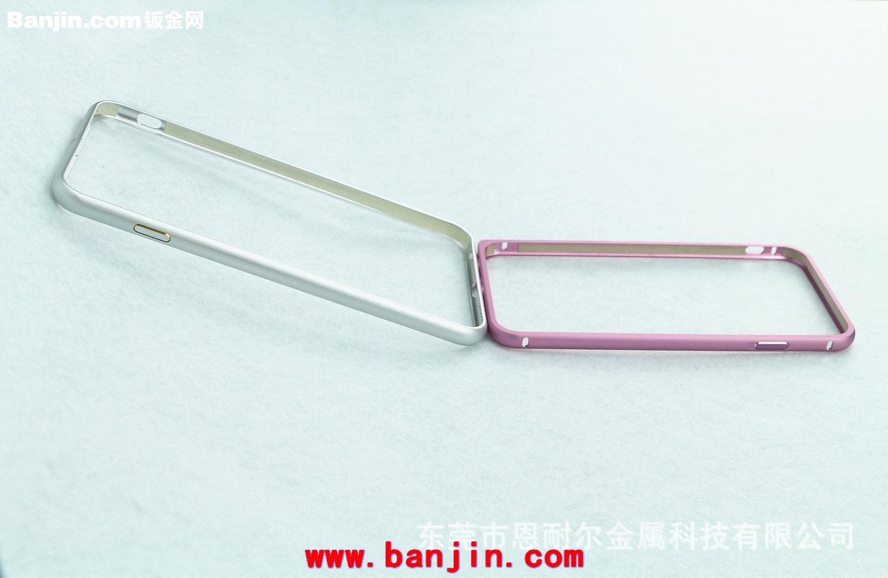 供应苹果iphone6 plus5.5寸银色纯铝金属边框外壳带按键 现货