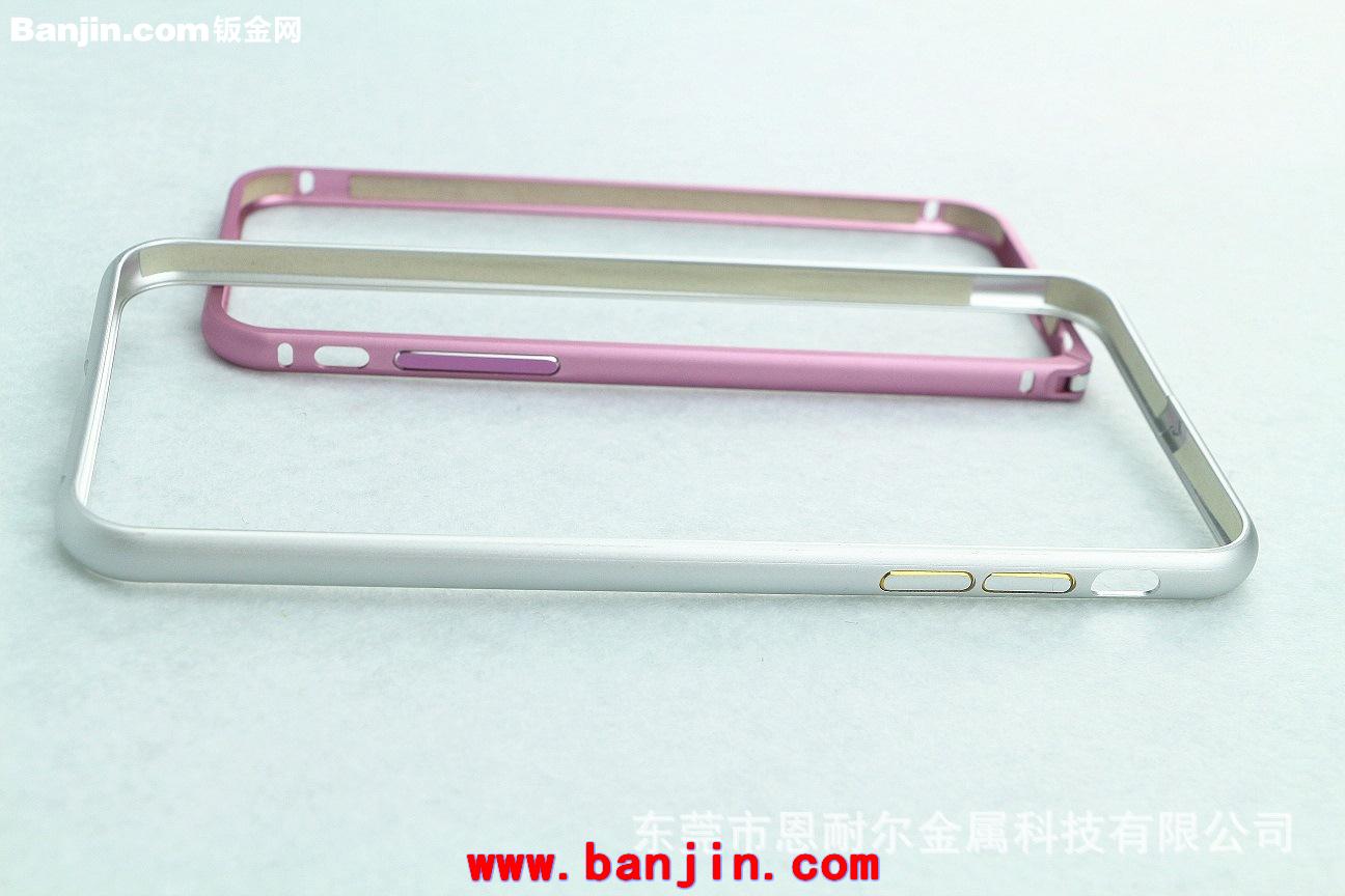 供应苹果iphone6 plus5.5寸银色纯铝金属边框外壳带按键 现货