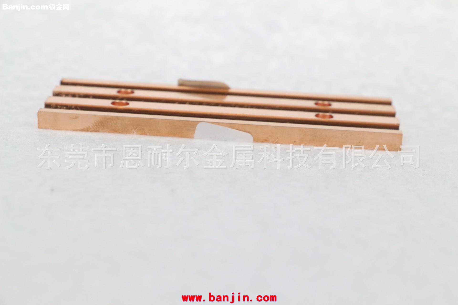 厂家供应现货95*36*5MM黄铜加工产品 纯铜CPU散热器 热管散热器