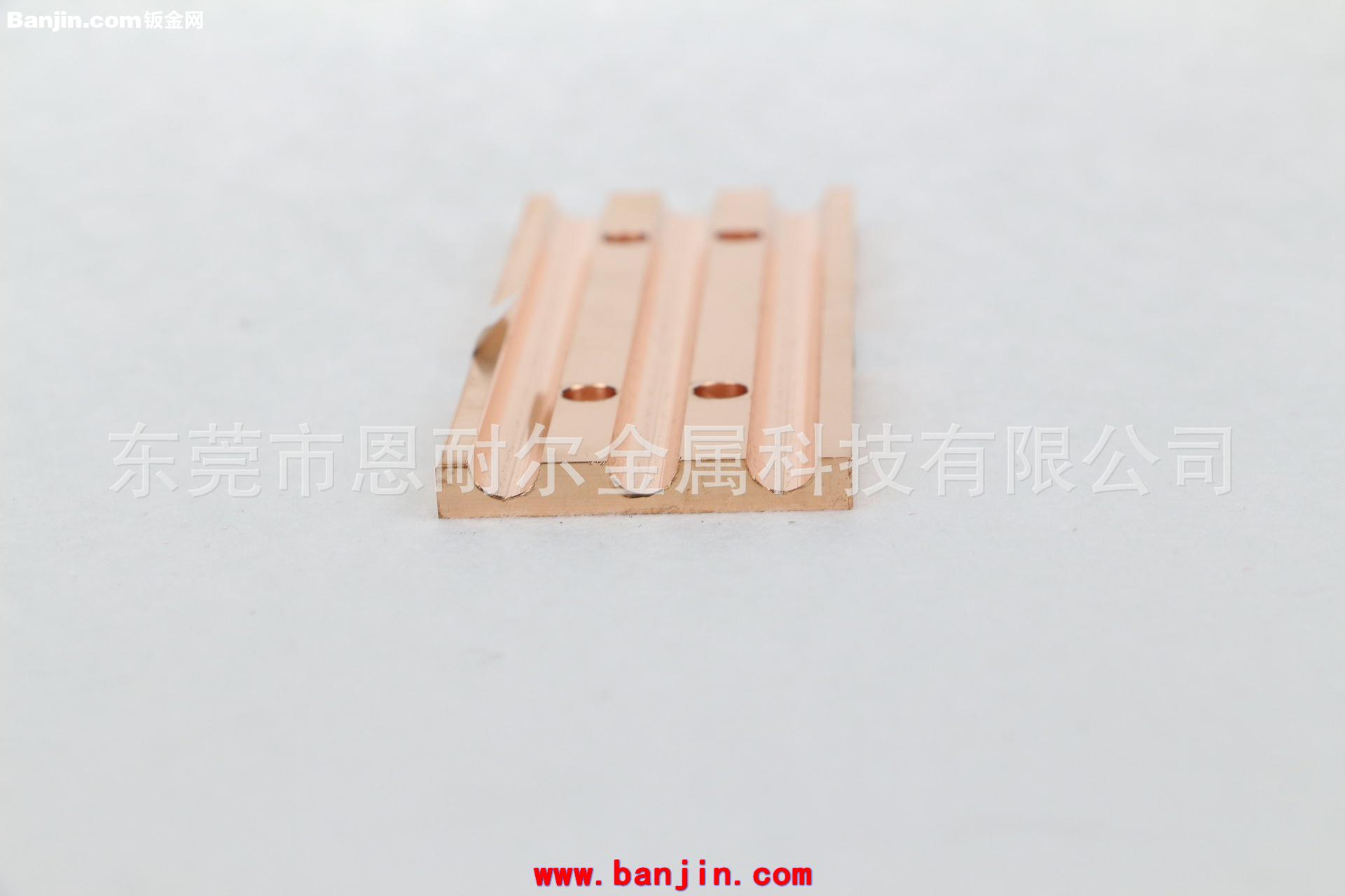 厂家供应现货95*36*5MM黄铜加工产品 纯铜CPU散热器 热管散热器