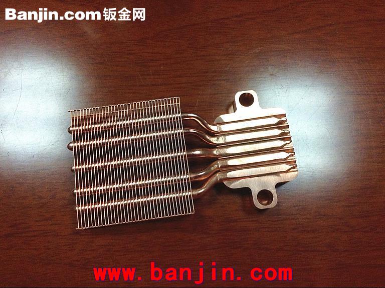 东莞恩耐尔供应铜热管焊接散热器报价 铜热管焊接散热器片批发