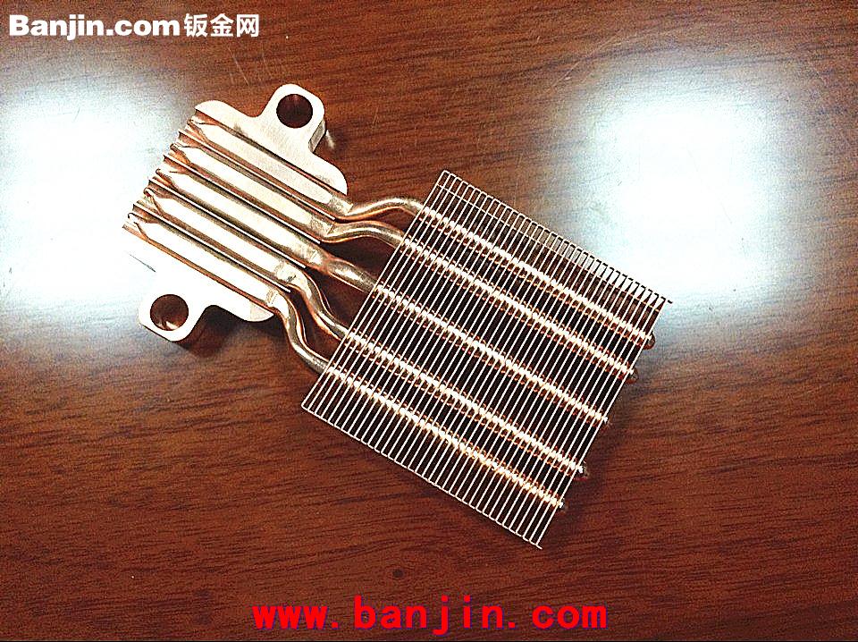 东莞恩耐尔供应铜热管焊接散热器报价 铜热管焊接散热器片批发