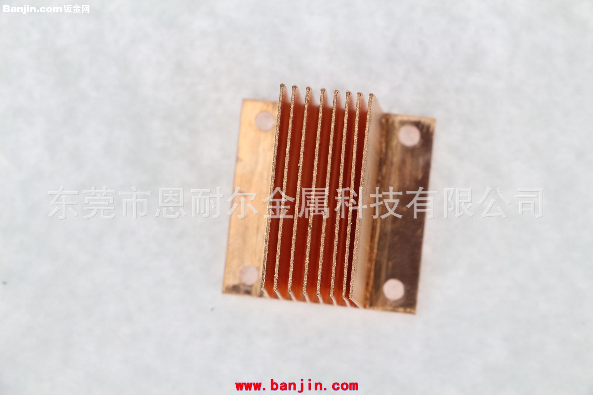 厂家库存30*30*22MM纯铜散热片，纯铜齿片散热器，焊接散热器报价