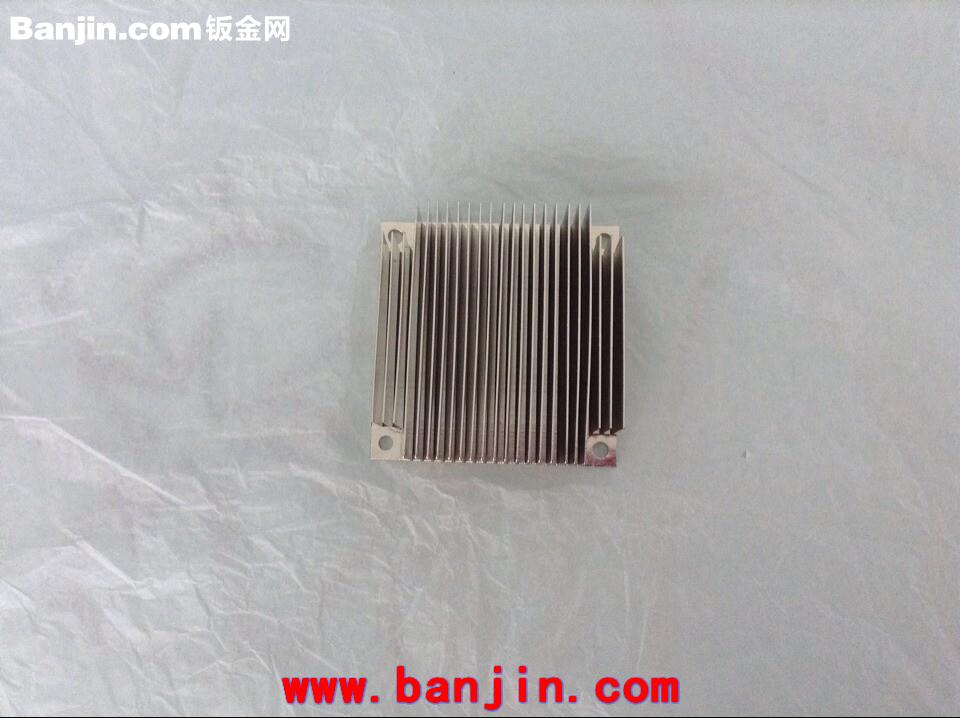 阳极氧化铲齿散热器 精密齿片散热器 纯铜铲齿散热器