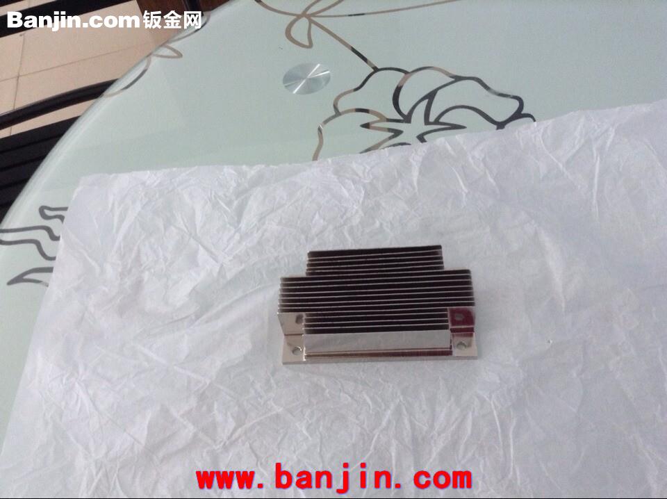 阳极氧化铲齿散热器 精密齿片散热器 纯铜铲齿散热器