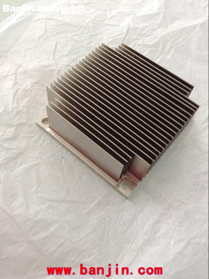 阳极氧化铲齿散热器 精密齿片散热器 纯铜铲齿散热器