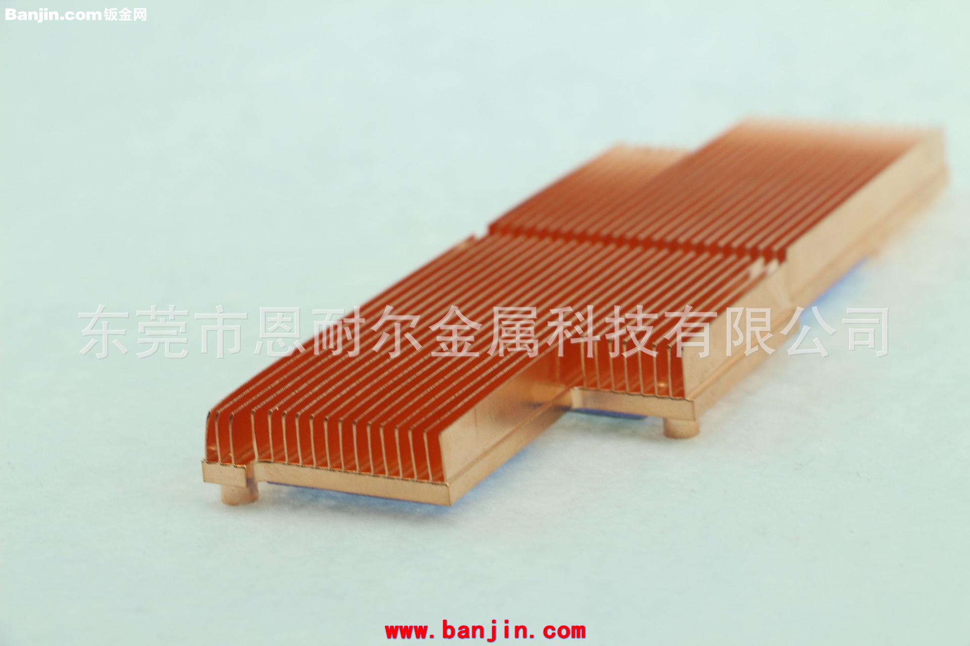 精密纯铜铲齿散热器OEM/ODM生产 工业电子PC主板散热片制造厂家