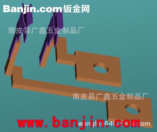 铜冲压件 电子插件 接触片