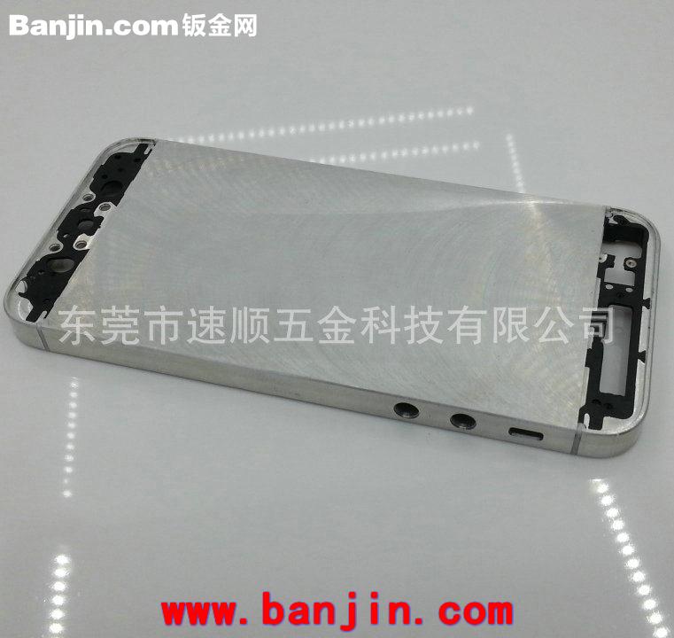 厂家提供CNC精加工苹果iphone6手机壳5代5S中框铝素材配件