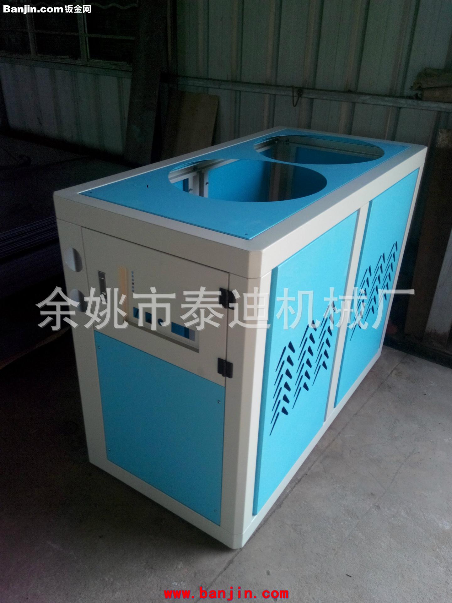 余姚冷水机机箱加工厂家  专业高效率风冷式定制塑机冷水机机箱