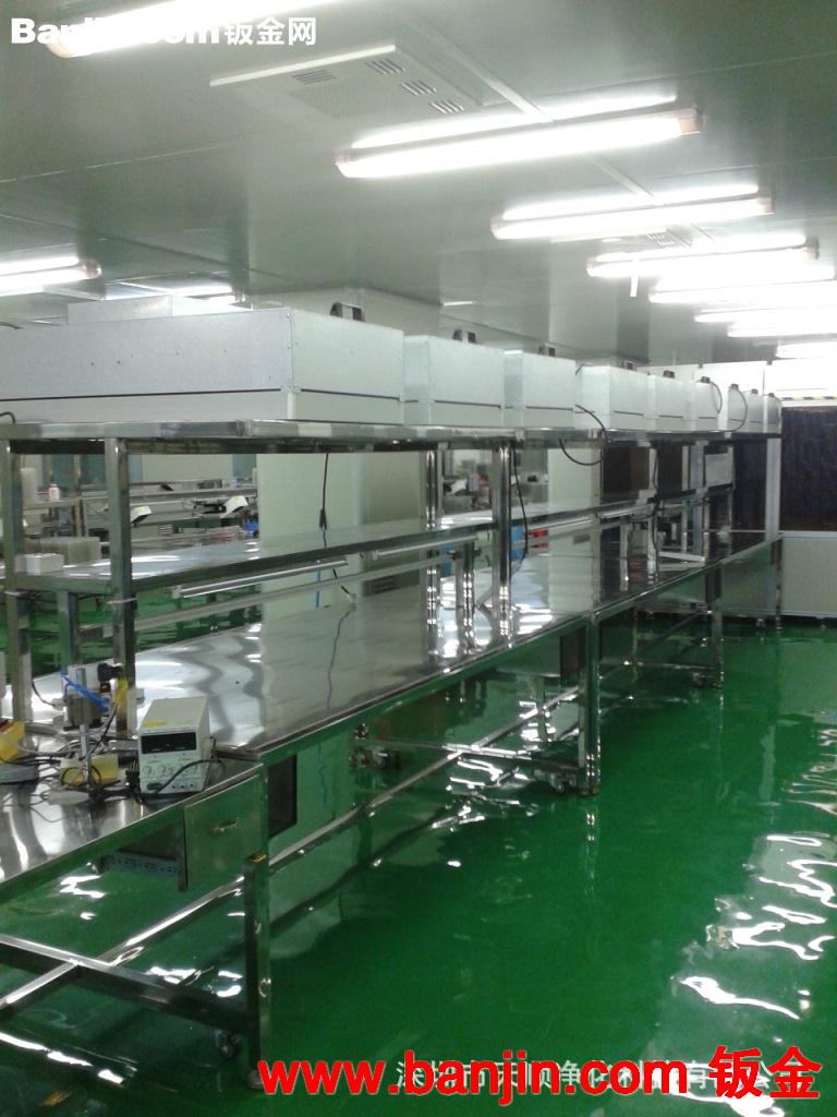 供应洁净室 洁净工作台 防静电工作台 FFU无尘桌 QC台,QC贴合台